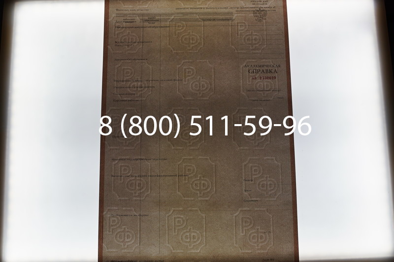 Купить Академическая справка 1996-2009 года в Уфе