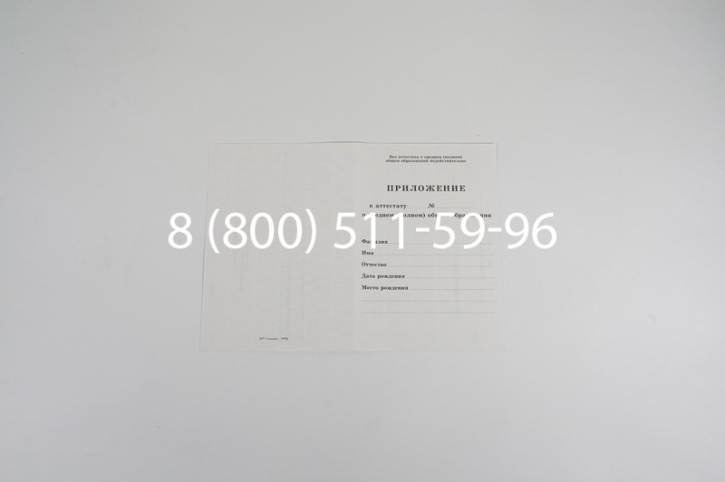 Аттестат за 11 класс 1994-2006 годов в Уфе