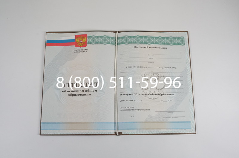 Аттестат за 9 класс 2011-2013 годов в Уфе