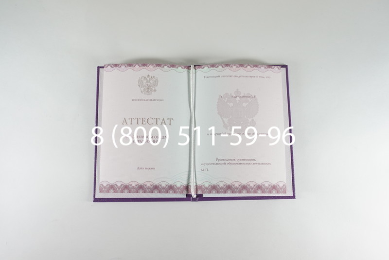 Заказать Аттестат за 9 класс 2014-2026года в Уфе