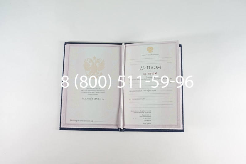 Диплом колледжа 2003-2006 годов в Уфе