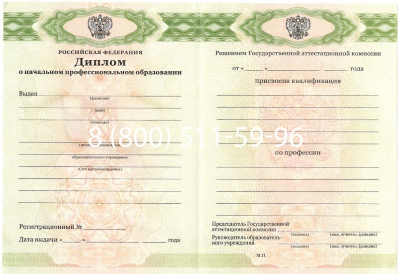 Купить Диплом о начальном образовании  2010-2026 годов в Уфе