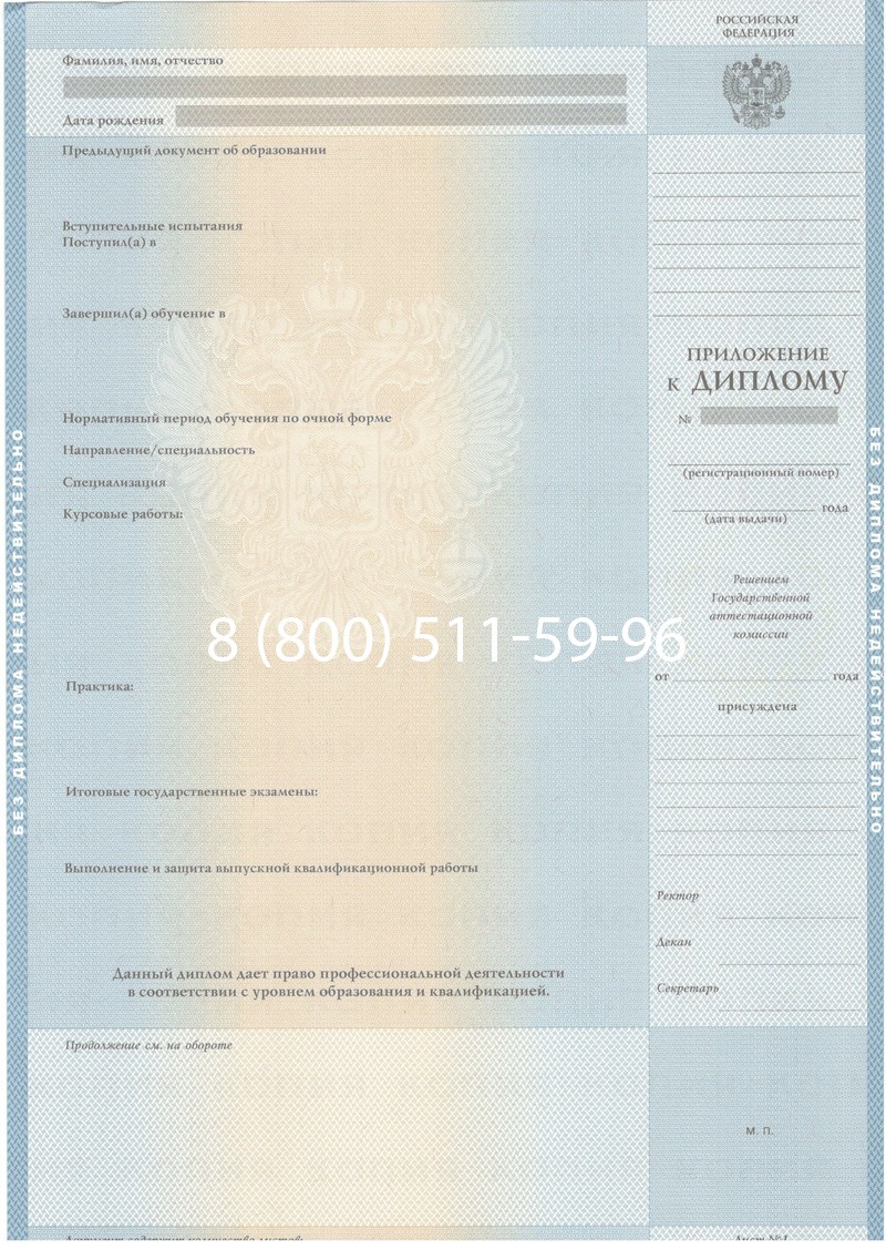 Купить Диплом специалиста 2003-2009 годов в Уфе